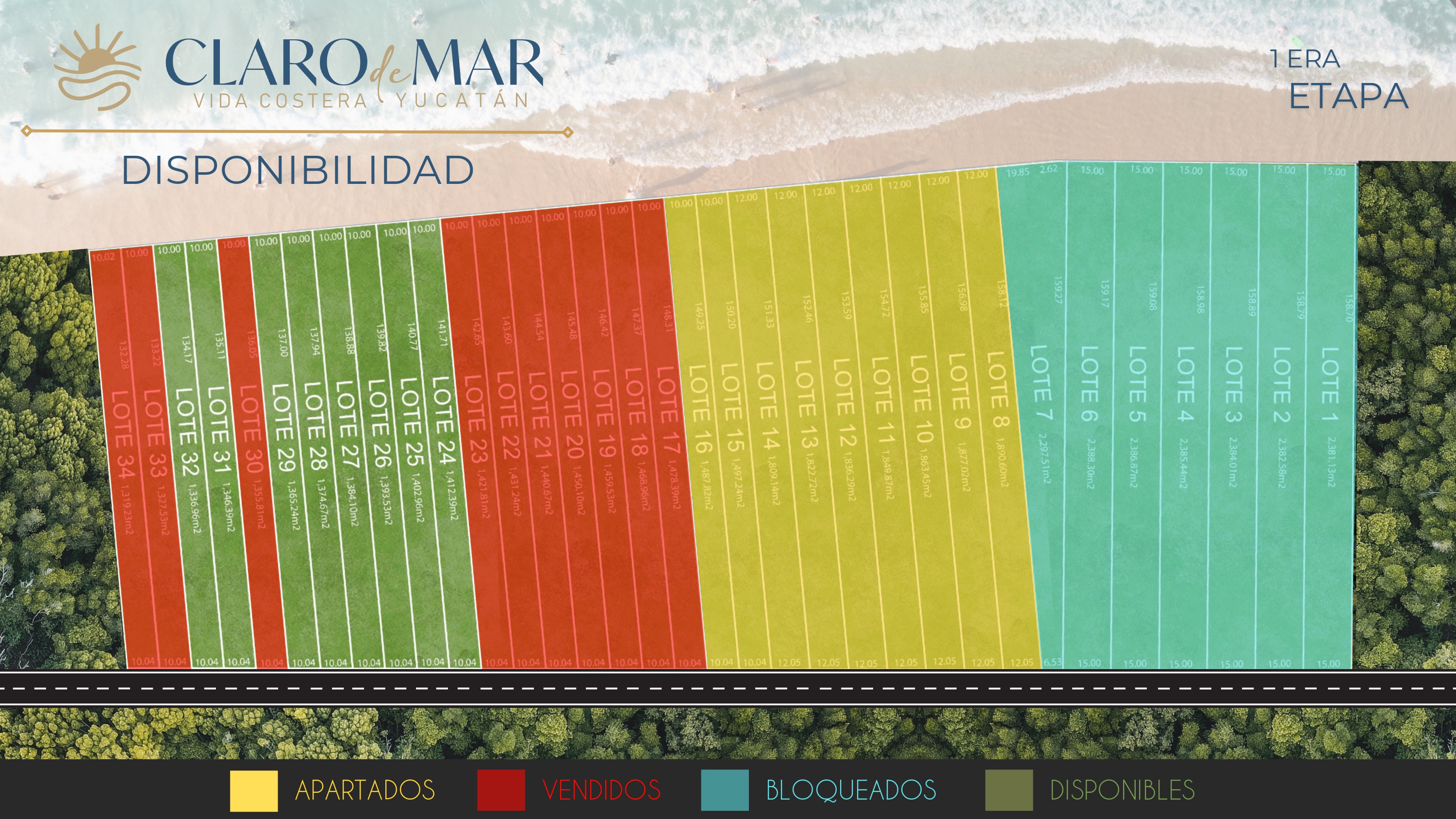 Croquis del desarrollo Claro de mar